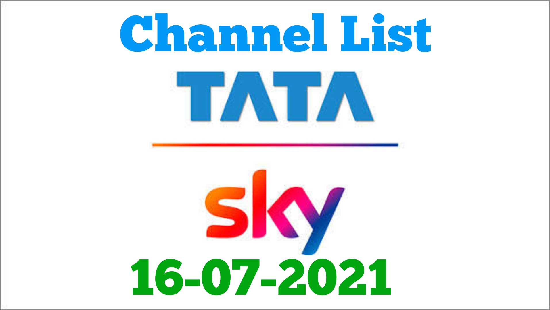 Today Match Channel Number In Tata Sky Live