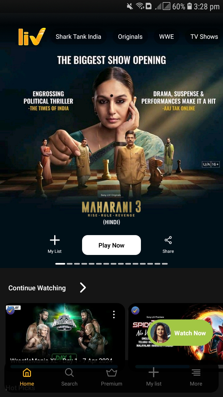 Sony LIV Mod Premium Unlocked